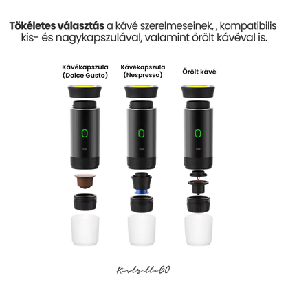 RistrettoGO Hordozható Kávégép + 3 INGYENES Ajándék